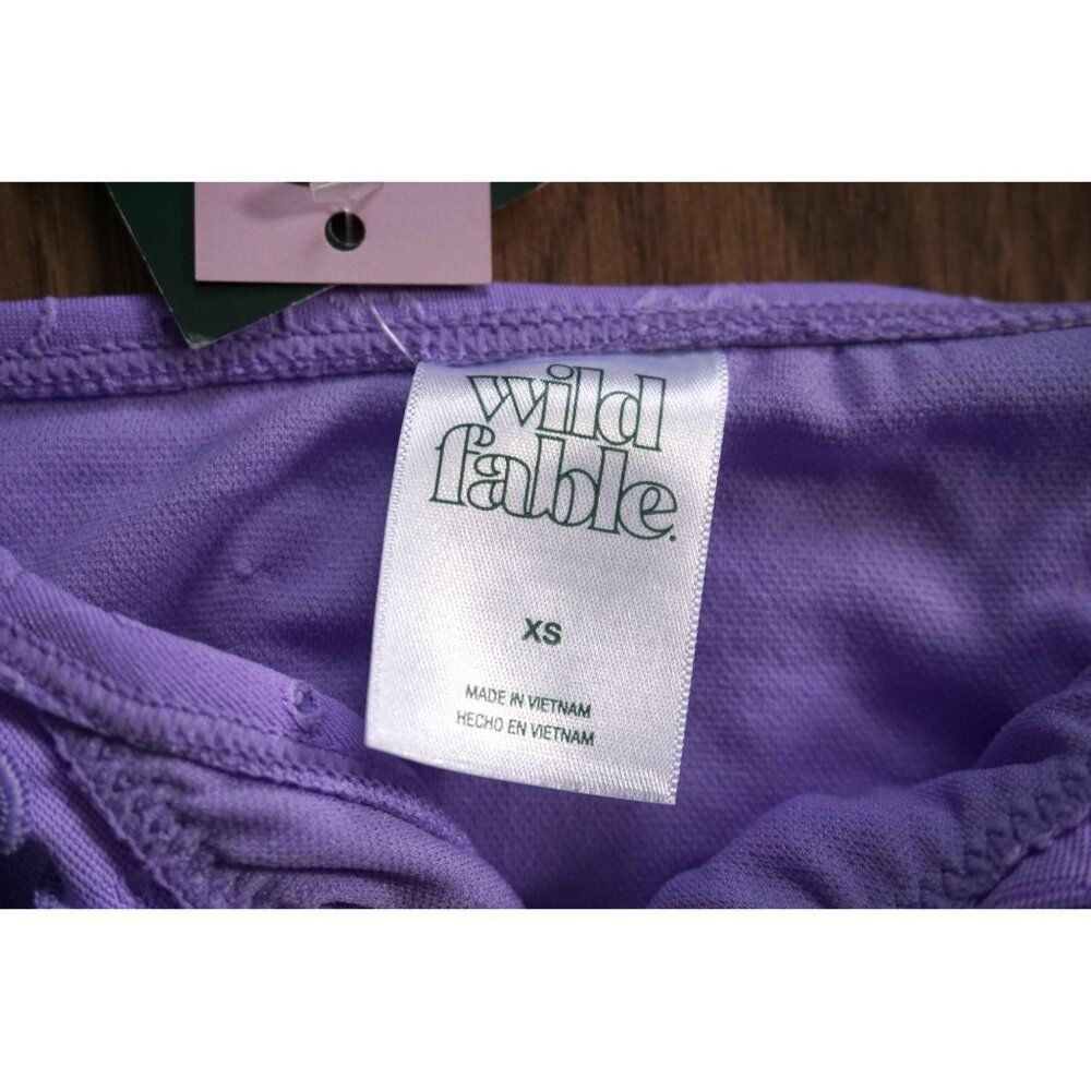 Wild Fable Heart Pattern Side-Tie Extra Cheeky Bikini Bottom - Size XS, NWT - Picture 6 of 9